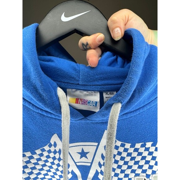 Nascar Dale Earnhardt Jr Hoodie Hooded Sweatshirt Royal Blue Embroidered 88 XL - Picture 5 of 7